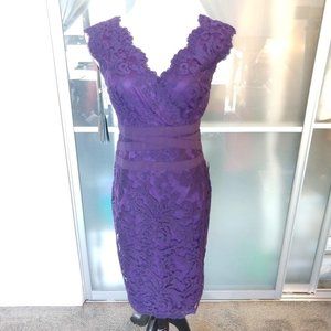 Purple lace cocktail dress NWT!